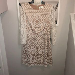 Ivory Bell sleeve wedding/elopement dress